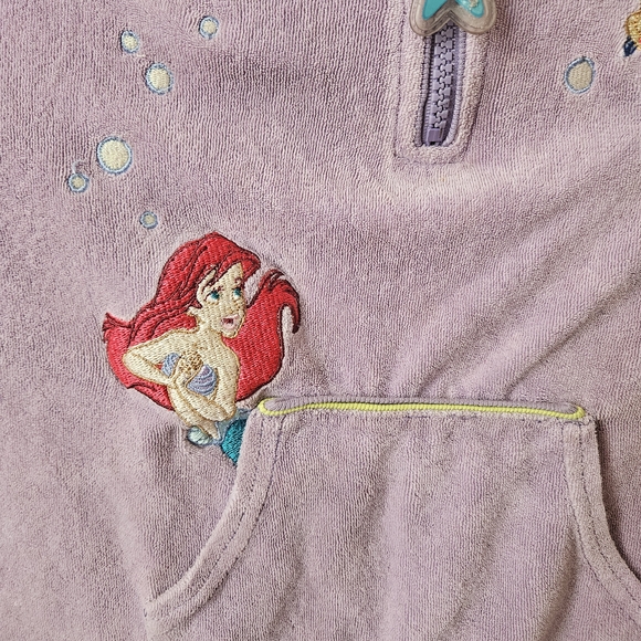 Disney Store The Little Mermaid Swimsuit Coverup Youth Girl M Vtg Terry Cloth - Picture 6 of 15